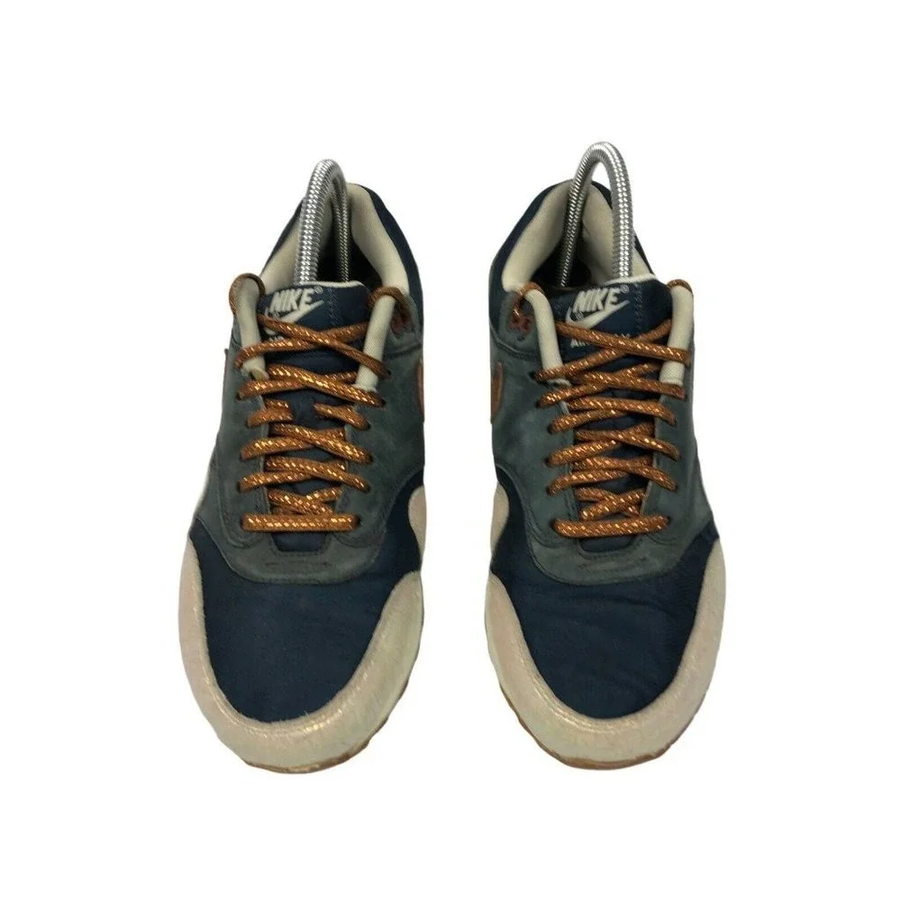 Nike Air Max 1‎ Sneakers Womens 9 Blue Grey Bronze Iridescent Low Top